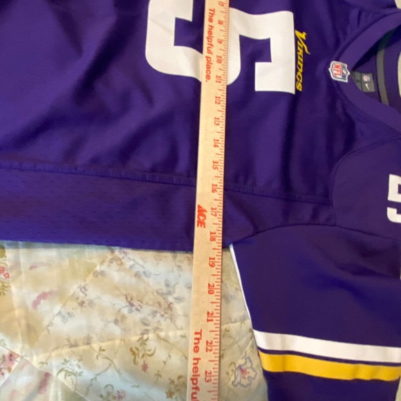 Nike NFL On Field Youth Large (14-16) Vikings Teddy Bridgewater Jersey #5 Purple - Picture 8 of 9